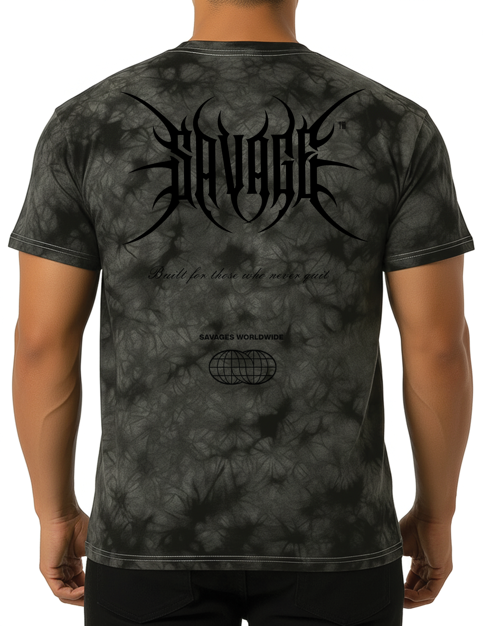 Savage Black Knight Crystal Dyed T-Shirt