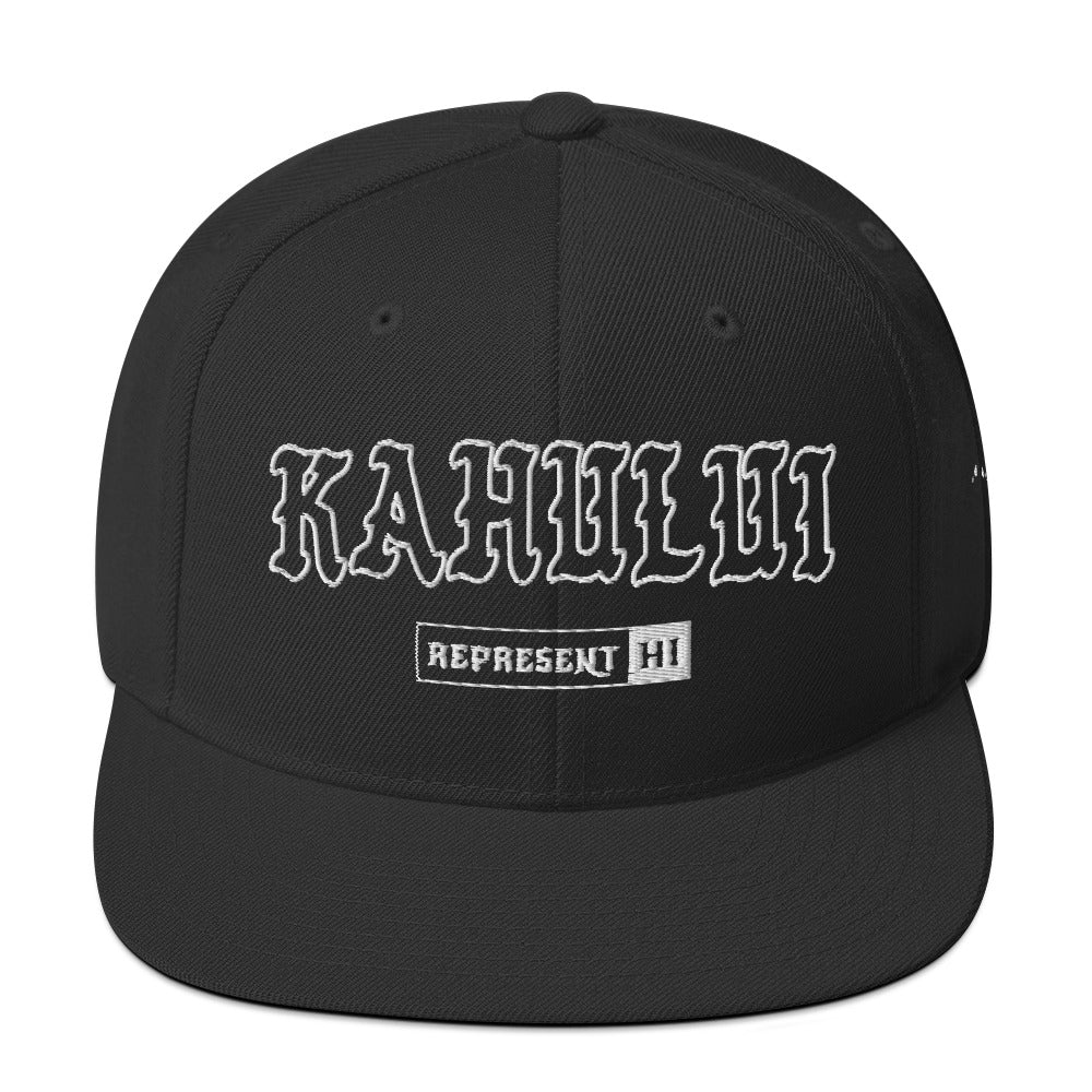 Kahului Snapback Hat — Black — front view