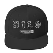 Hilo Snapback Hat — Black — front view