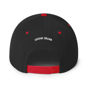 Kona Snapback Hat — Black/ Red — back view