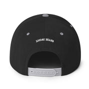 ʻEwa Beach Snapback Hat — Black/ Silver — back view