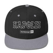 Kapolei Snapback Hat — Black/ Silver — front view