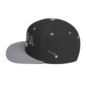 Kōloa Snapback Hat — Black/ Silver — left side view