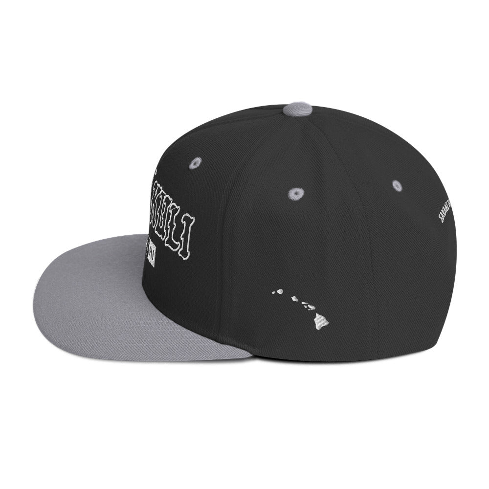 Nānākuli Snapback Hat — Black/ Silver — left view