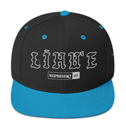 LīhuʻE Snapback Hat — Black/ Teal — front view