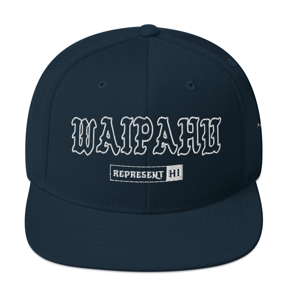 Waipahu Snapback Hat — Dark Navy — front view