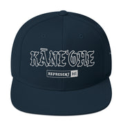 KāneʻOhe Snapback Hat — Dark Navy — front view