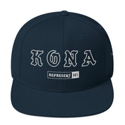 Kona Snapback Hat — Dark Navy — front view