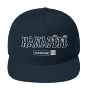 Hanapēpē Snapback Hat — Dark Navy — front view