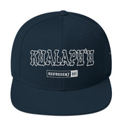 KualapuʻU Snapback Hat — Dark Navy — front view