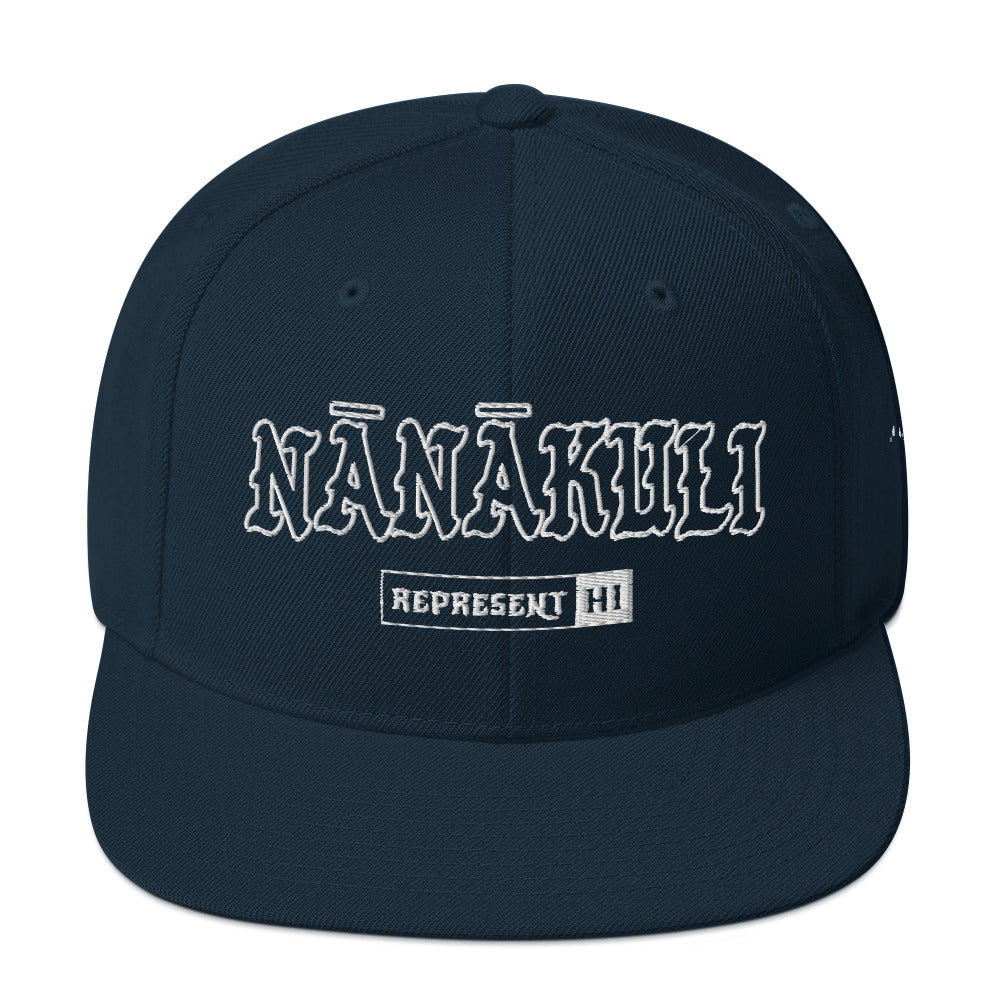 Nānākuli Snapback Hat — Dark Navy — front view