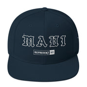 Maui Snapback Hat — Dark Navy — front view