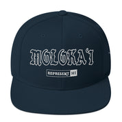 Molokaʻi Snapback Hat — Dark Navy — front view