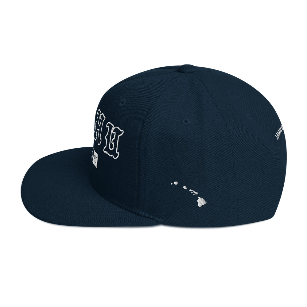 Oʻahu Snapback Hat — Dark Navy — left view