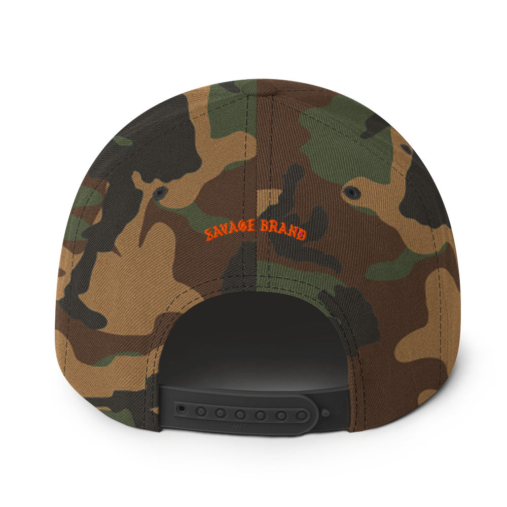 Kauaʻi Snapback Hat — Green Camo — back view