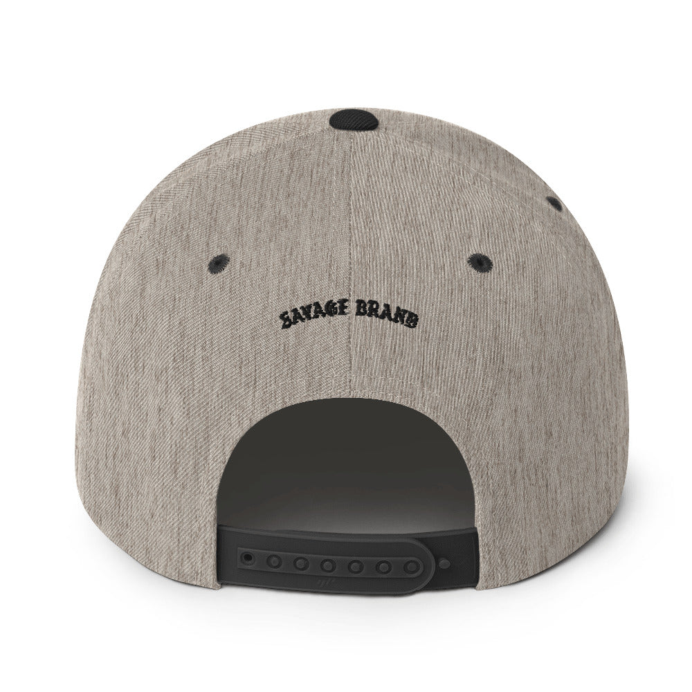 HonokaʻA Snapback Hat — Heather/Black — back view