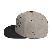 Kaunakakai Snapback Hat — Heather/Black — left side view