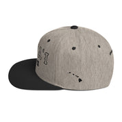 Lānaʻi Snapback Hat — Heather/Black — left view