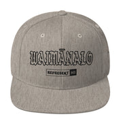 Waimānalo Snapback Hat — Heather Grey — front view