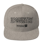 Upcountry Snapback Hat — Heather Grey — front view