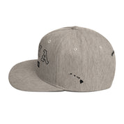 Puna Snapback Hat — Heather Grey — left side view