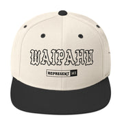 Waipahu Snapback Hat — Natural/ Black — front view