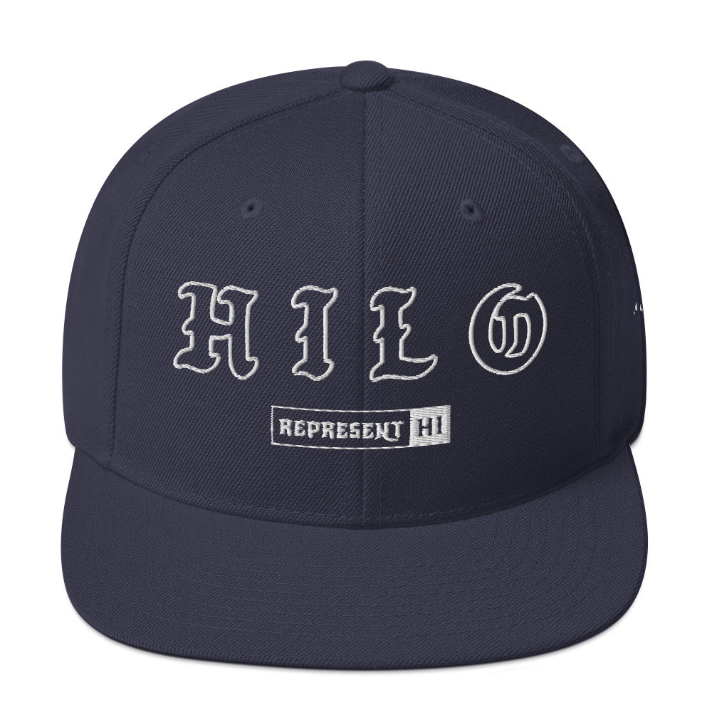 Hilo Snapback Hat — Navy — front view