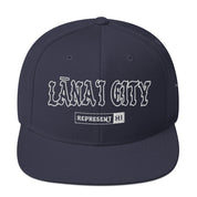 LānaʻI City Snapback Hat — Navy — front view