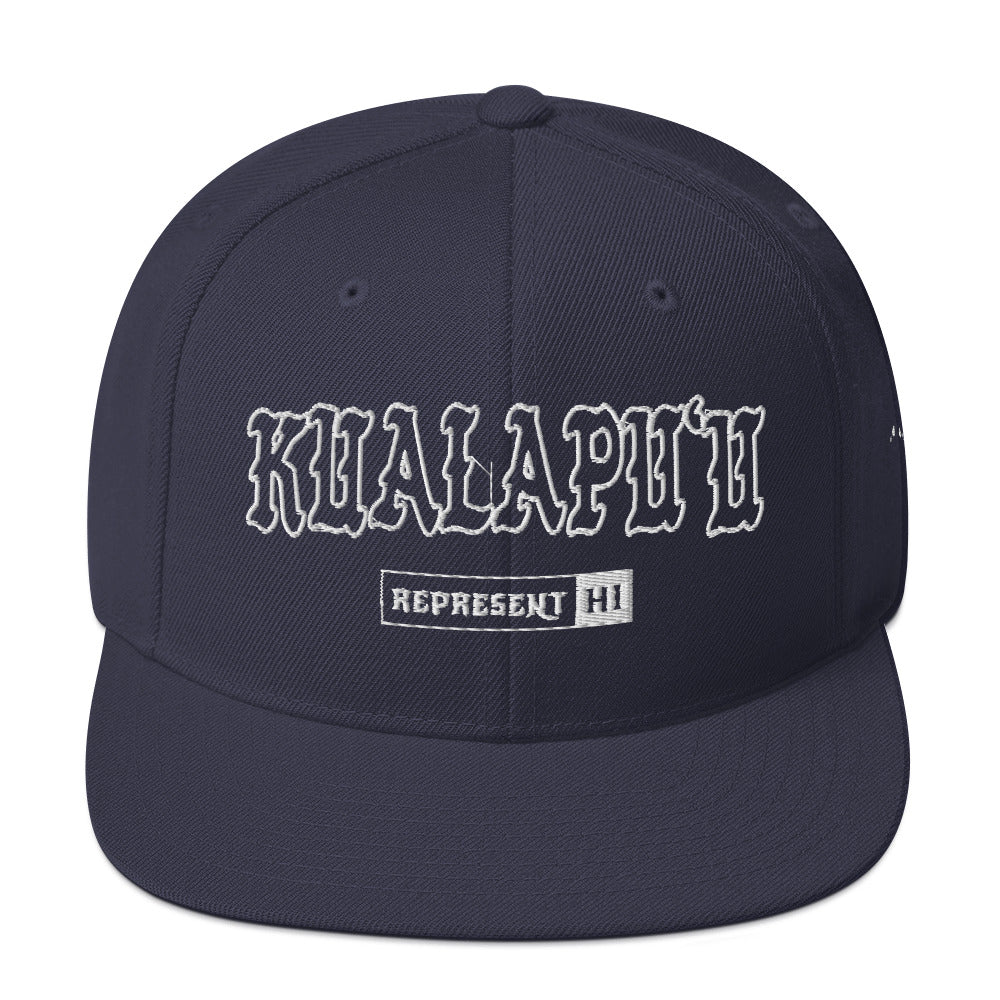 KualapuʻU Snapback Hat — Navy — front view
