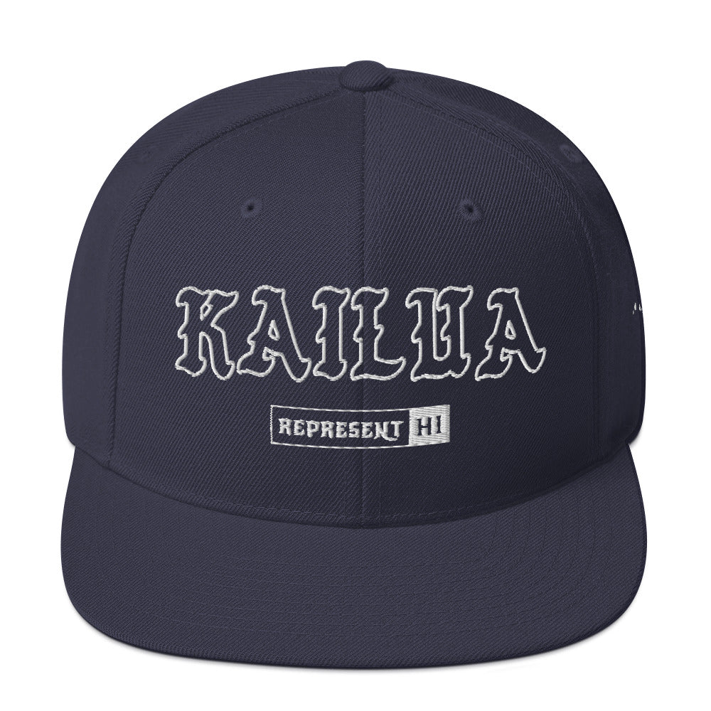 Kailua Snapback Hat — Navy — front view