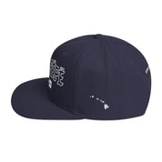 Hanapēpē Snapback Hat — Navy — left side view