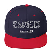 Kapolei Snapback Hat — Navy/ Red — front view