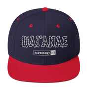 WaiʻAnae Snapback Hat — Navy/ Red — front view