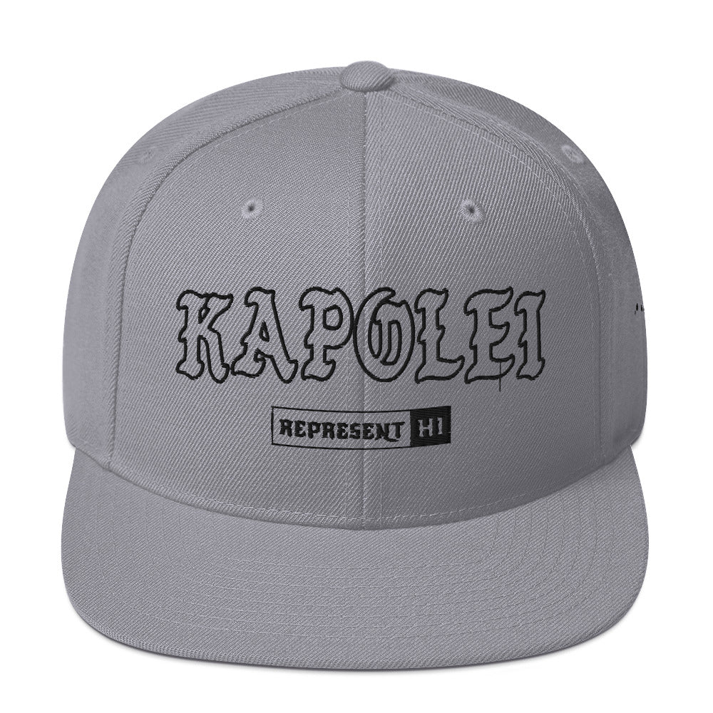 Kapolei Snapback Hat — Silver — front view