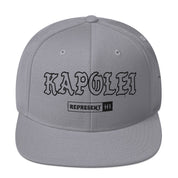 Kapolei Snapback Hat — Silver — front view