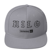 Hilo Snapback Hat — Silver — front view