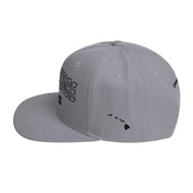 North Shore Snapback Hat — Silver — left side view