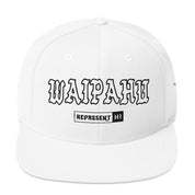 Waipahu Snapback Hat — White — front view