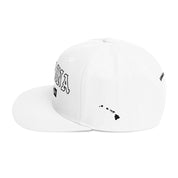 Lahaina Snapback Hat — White — left side view