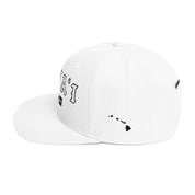 Lānaʻi Snapback Hat — White — left side view