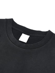 Hand-Frayed Savage Sunfade Paint Splatter T-Shirt
