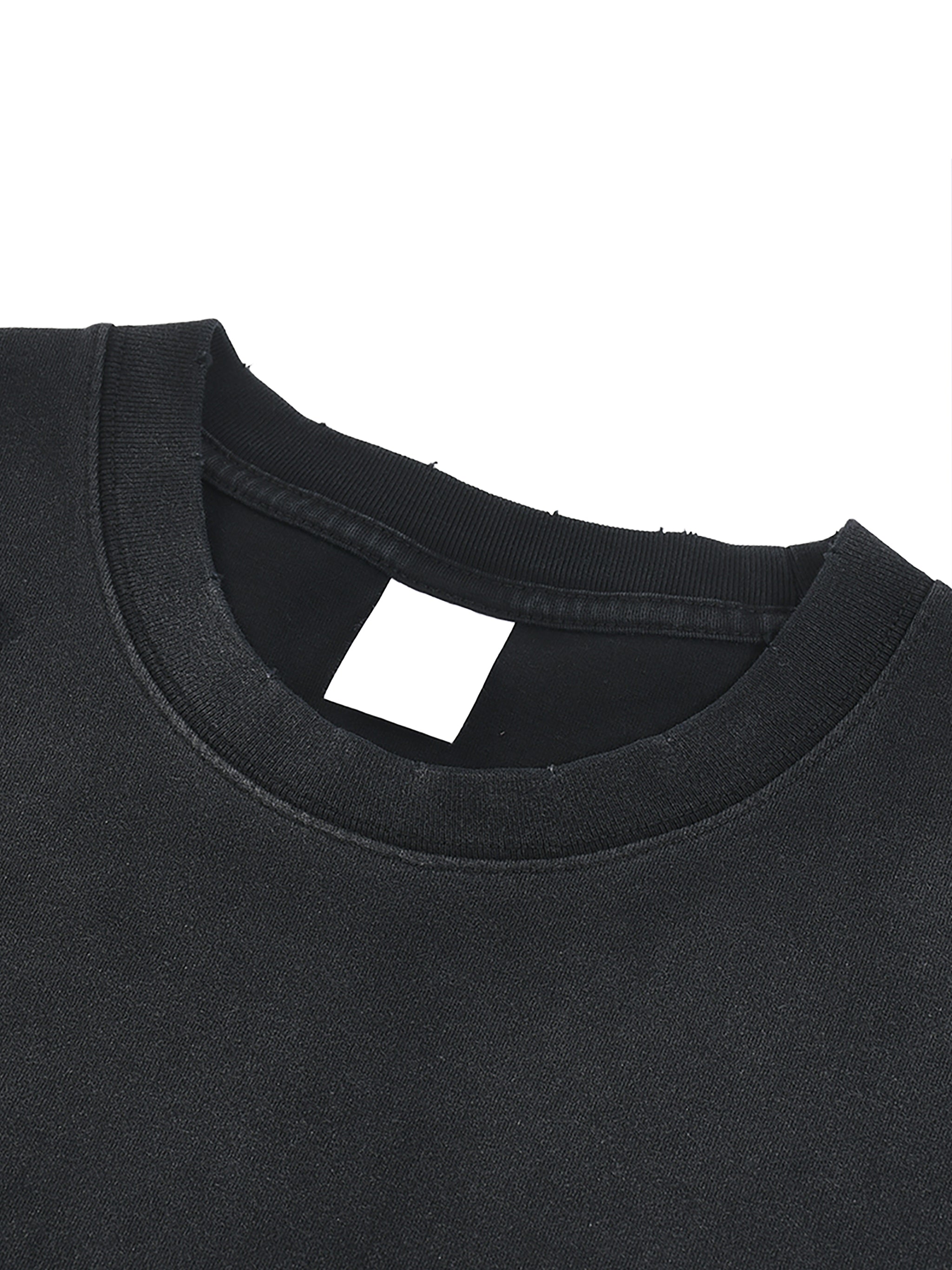 Hand-Frayed Savage Sunfade Paint Splatter T-Shirt