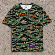 Kihei 53 Short-Sleeve Jersey Camo Orange — Front flat lay
