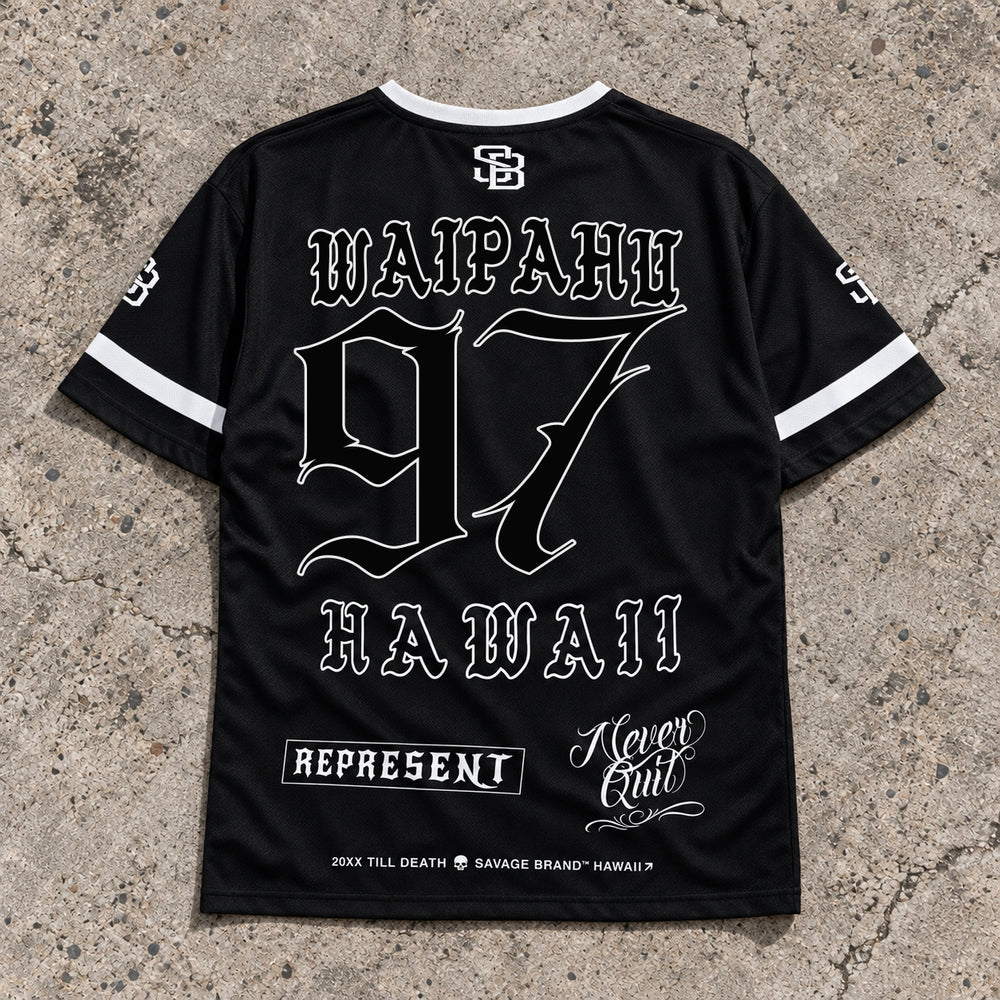 Waipahu 97 Short-Sleeve Jersey Black - Back