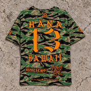 Hana 13 Short-Sleeve Jersey — Camo Orange — Back flat lay