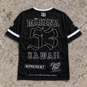 Mākena 53 Short-Sleeve Jersey — Black — back view