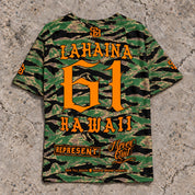 Lahaina 61 Short-Sleeve Jersey — Camo Orange — Back flat lay
