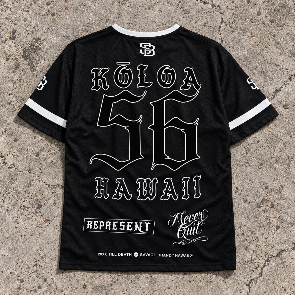 Koloa 56 Short-Sleeve Jersey Black - Back
