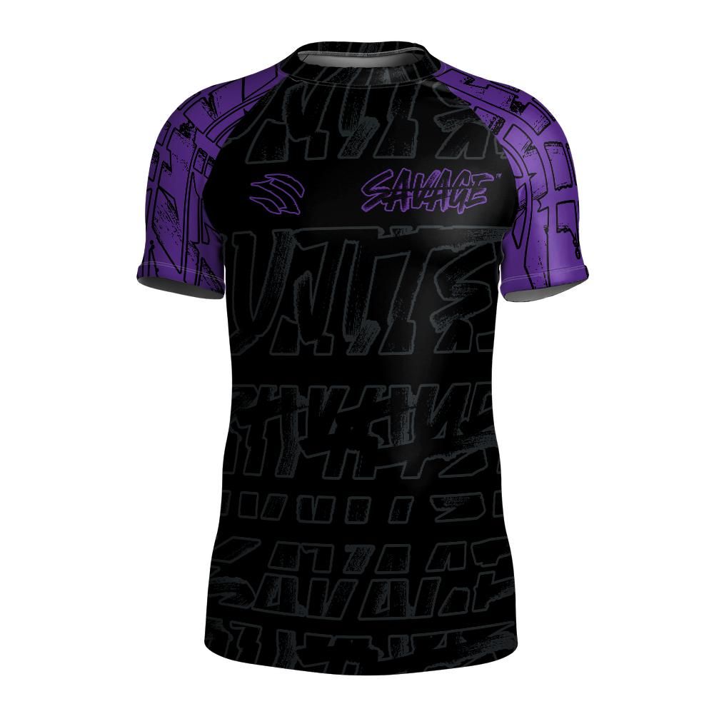 Savage Ranked Rash Guard - Purple
