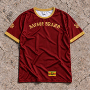 Kahului 32 Short-Sleeve Jersey Red & Gold - Front